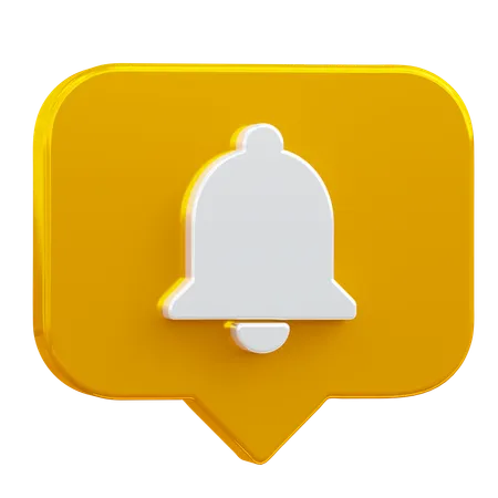 Message de notification  3D Icon