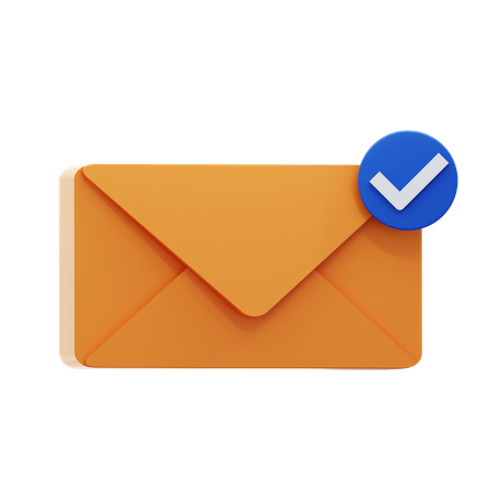 Message Delivered  3D Icon