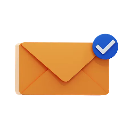 Message Delivered  3D Icon