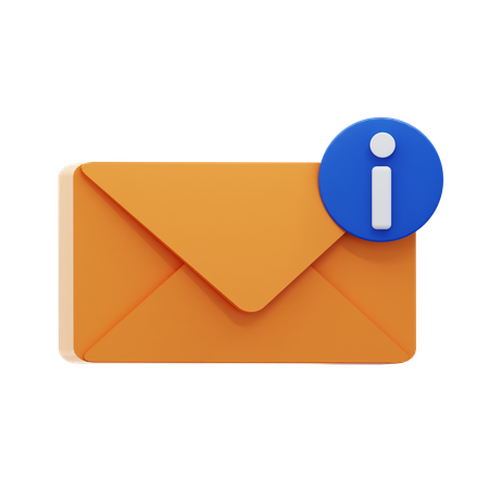 Message d'information  3D Icon