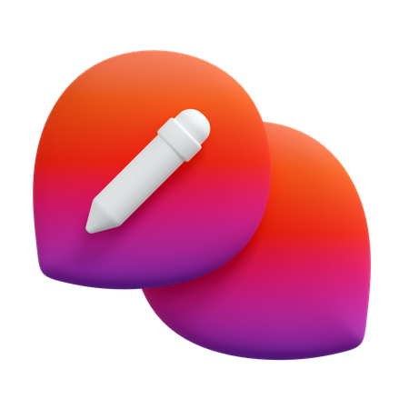 Message Edit  3D Icon