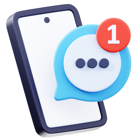 Message entrant  Icône 3D