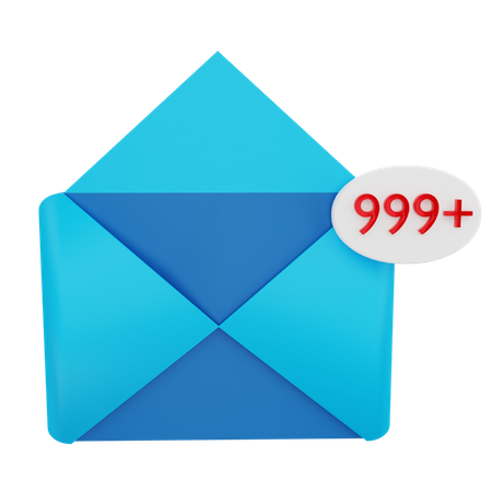 Message entrant  Icône 3D