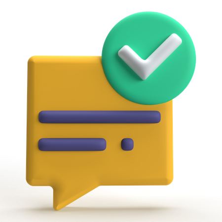 Message envoyé  3D Icon