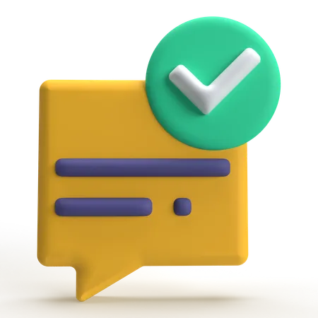 Message envoyé  3D Icon