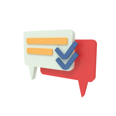 Message envoyé  3D Icon