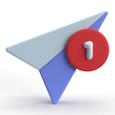 Message envoyé  3D Icon