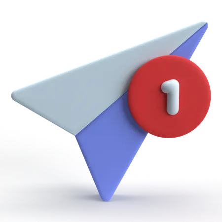 Message envoyé  3D Icon