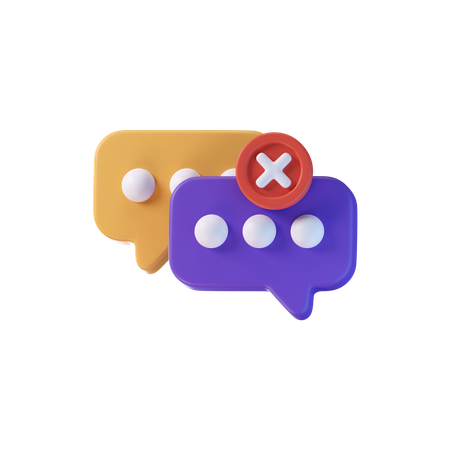 Message Error  3D Icon