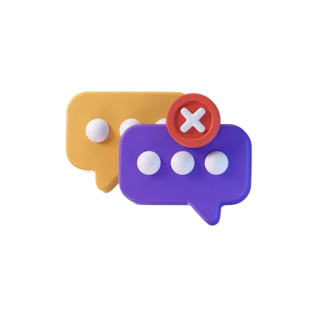 Message Error  3D Icon