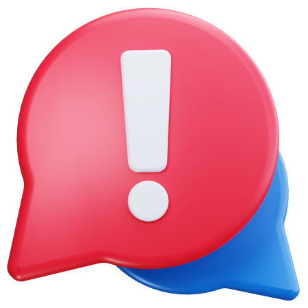 Message Error  3D Icon