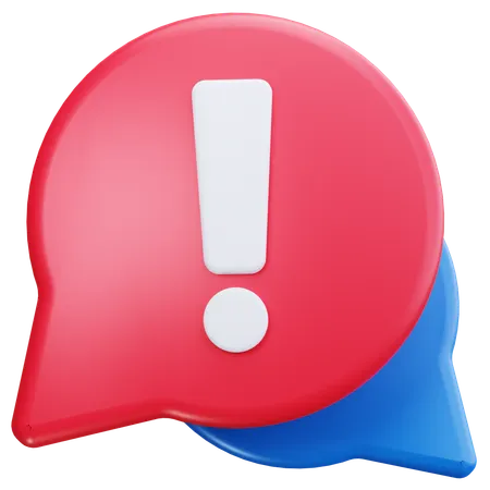 Message Error  3D Icon