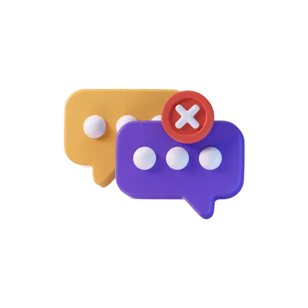 Message Error 3D Icon