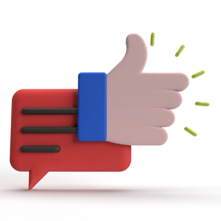 Message Feedback  3D Icon