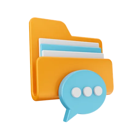 Message File 3D Icon