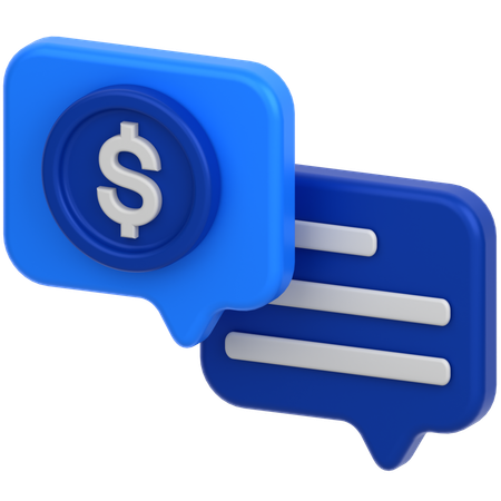 Message financier  3D Icon