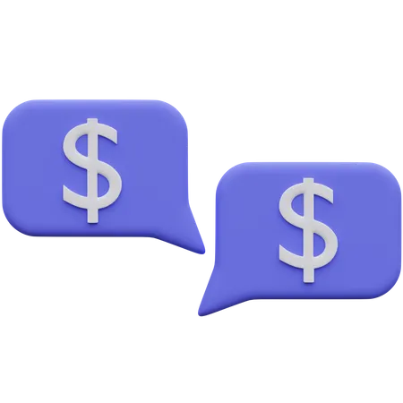 Message financier  3D Icon