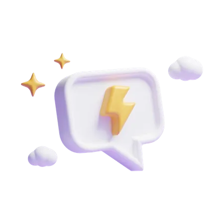 Message flash  3D Icon