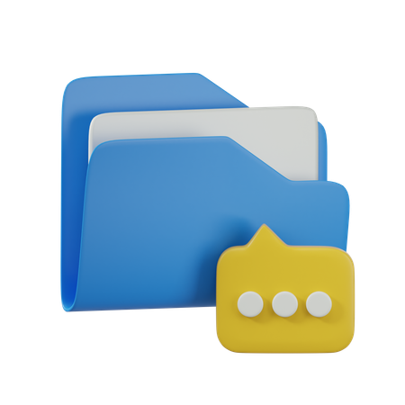 Message Folder  3D Icon