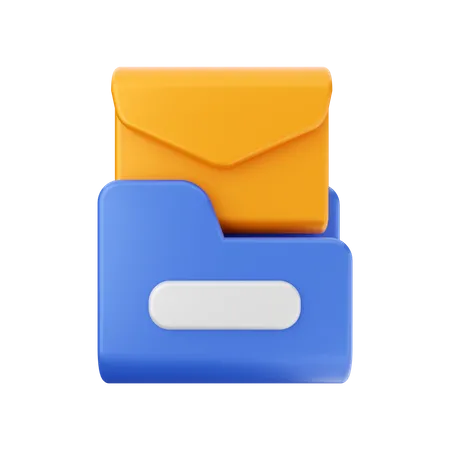 Message Folder  3D Illustration