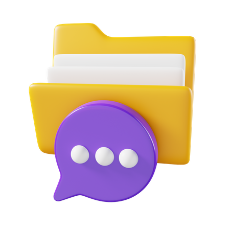 Message Folder  3D Icon