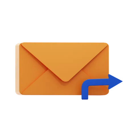 Message Forward  3D Icon