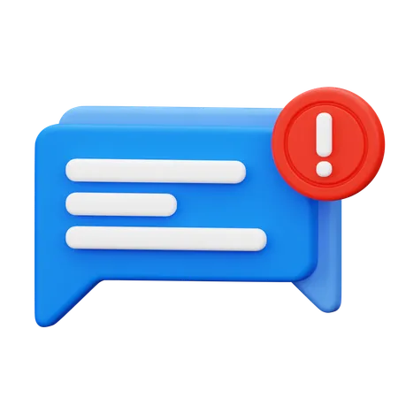 Message important  3D Icon