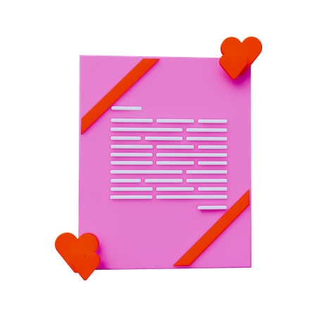 Message Love  3D Icon