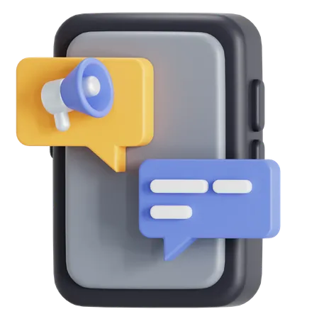 Message Marketing  3D Icon