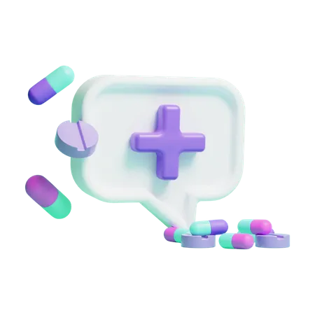 Message médical  3D Icon