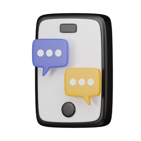 Message mobile  3D Icon