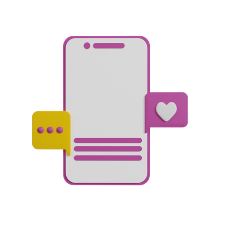 Message mobile  3D Icon