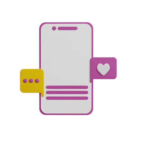 Message mobile  3D Icon