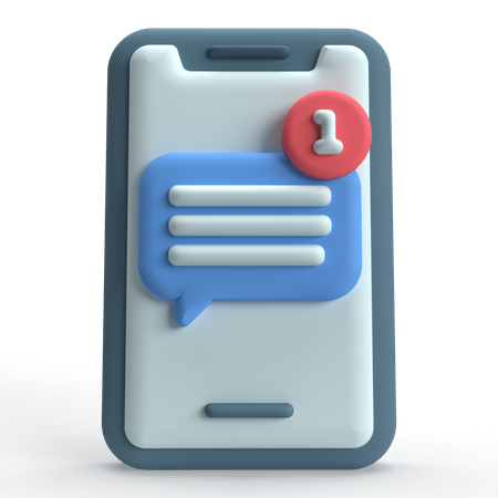 Message mobile  3D Icon