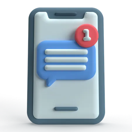 Message mobile  3D Icon