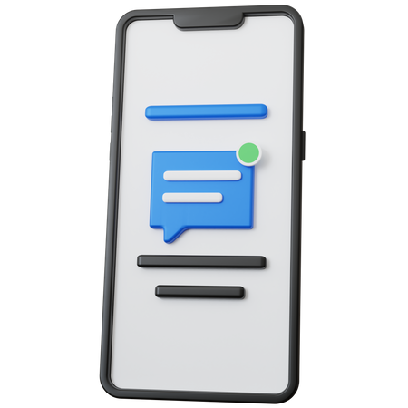 Message mobile  3D Icon