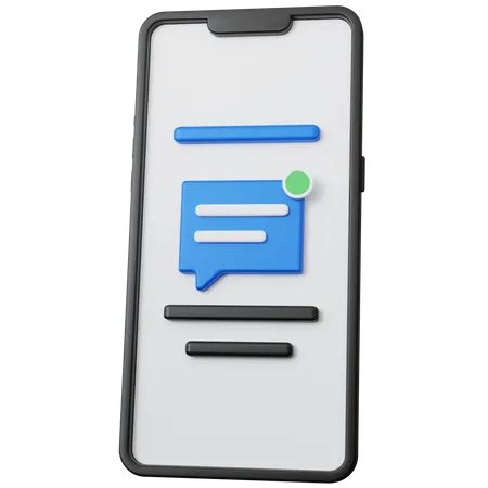 Message mobile  3D Icon