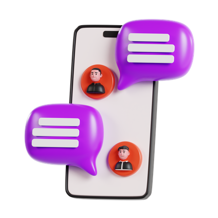 Message mobile  3D Icon