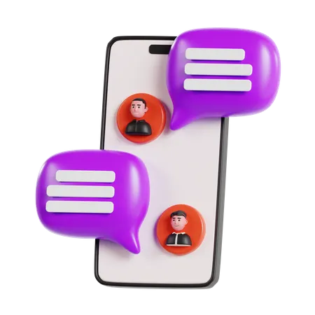 Message mobile  3D Icon