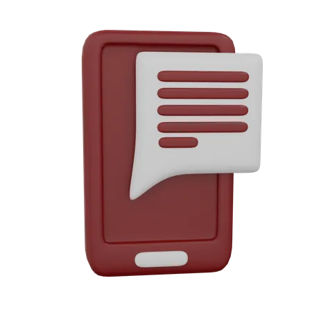 Message mobile  3D Icon