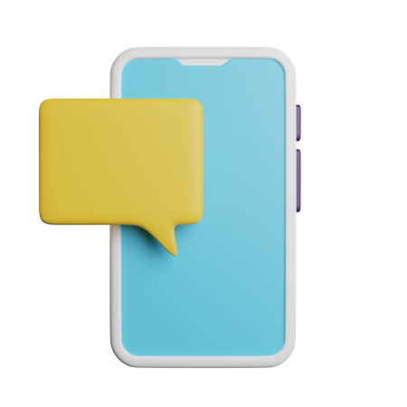 Message mobile  3D Icon