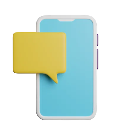 Message mobile  3D Icon