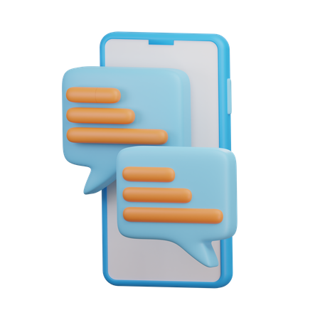 Message mobile  3D Icon