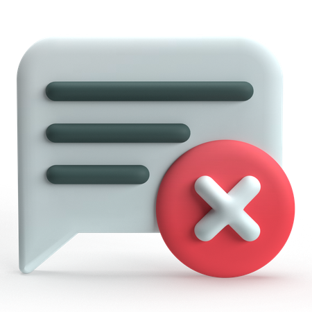 Message non envoyé  3D Icon