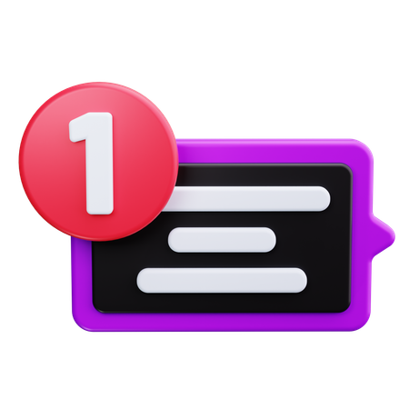 Message non lu  3D Icon