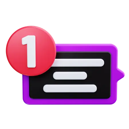 Message non lu  3D Icon