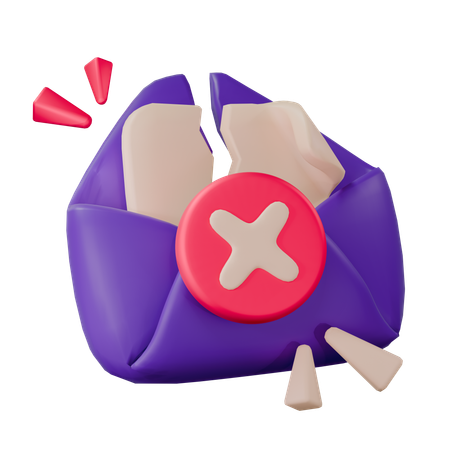 Message Not Sent  3D Icon