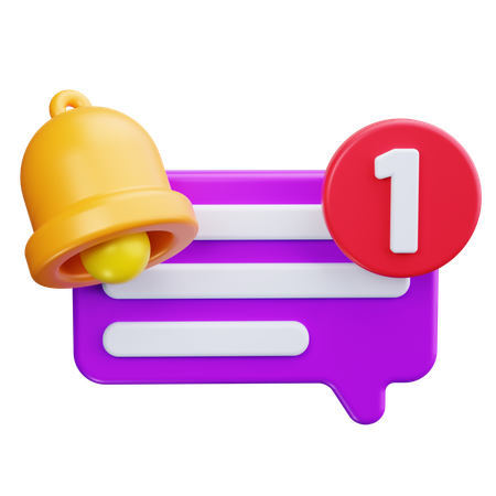 Notification de messages  3D Icon