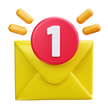 Message Notification  3D Icon