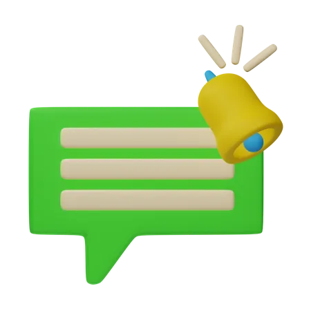 Message Notification  3D Icon